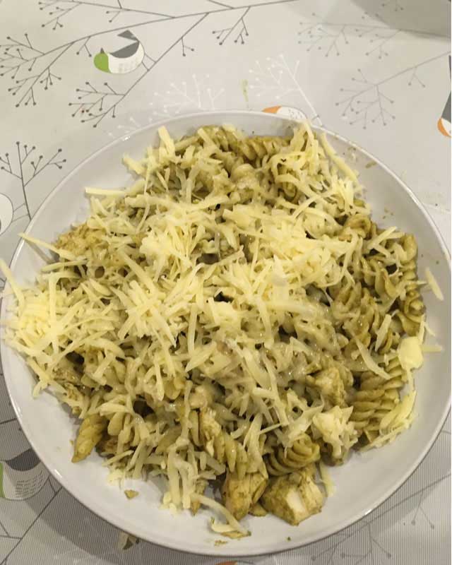 scouts chef pesto pasta