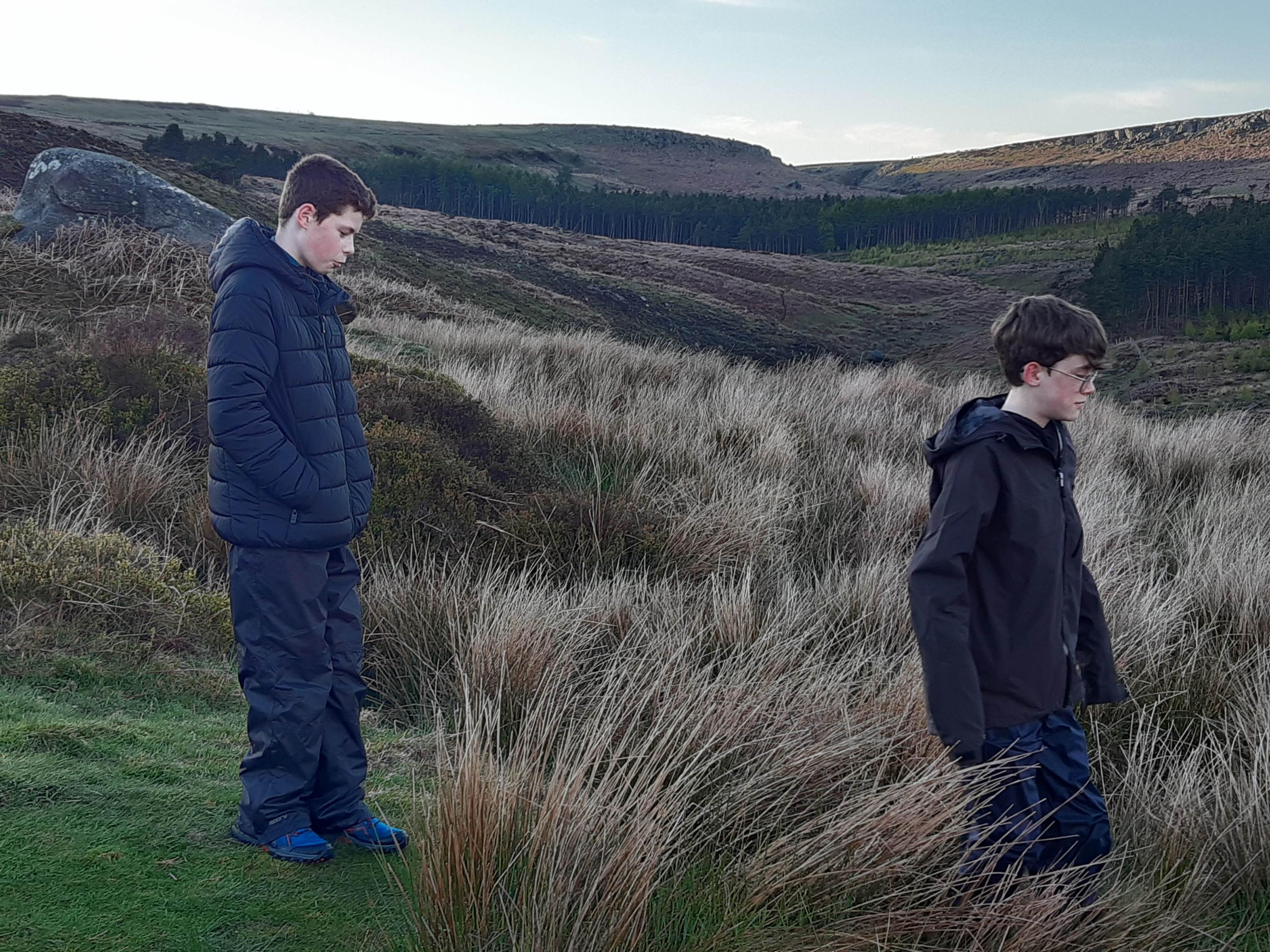 2 Scouts find their way through the bog